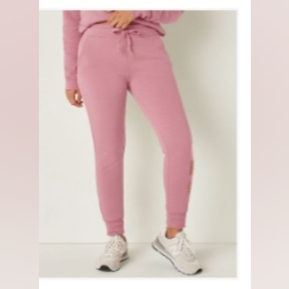 Pink Joggers with gold writing NWT